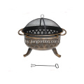 Garden Treasures Black Steel Wood Burning Fire Pit